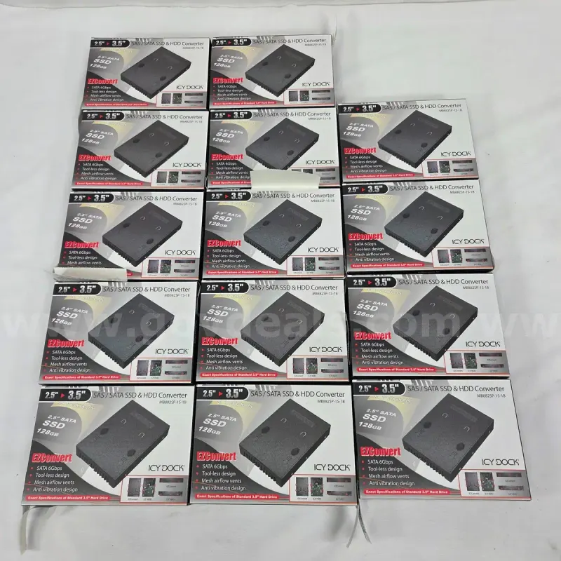 Lot 14 ICY DOCK MB882SP-1S-1B 2.5" to 3.5" SSD SATA HDD Converter MB882 Series