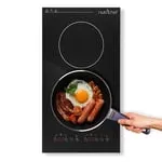 NutriChef Kitchen Dual Induction Cooktop - Kitchen w/ Digital Display, Stain-Resistant, Co...