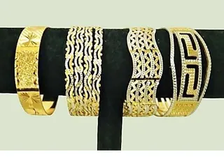 Newest Micron Plated, Gold Finish Bangles/Bracelet for Women/Kids