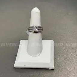 Silver 925 Ring with White Stones