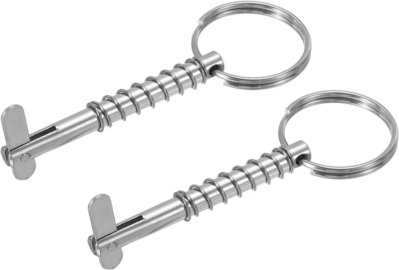 PATIKIL 316 Stainless Steel Quick Release Pin Bimini Top Pins Boat Marine Hardware with Drop Cam & Spring for Deck Boat Bimini Top
