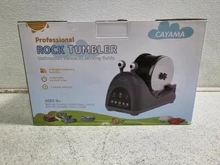 CAYAMA Professional Rock Tumbler, 1.5 lb Capacity, 3-Speed Motor, 9-Day Timer, Digital Controls