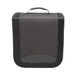 Amazon Basics Polyester CD/DVD Portable Storage Binder with Handle, 400-Capacity, Black