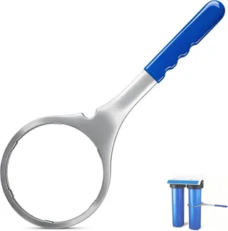 SW-4-SS-8 Water Filter Housing Wrench, 6" ID Heavy Duty Metal Water Filter Wrench | Replaces the plastic SW-4 wrench, Fits American Plumber W2010-PR, Whirlpool WHKF-DWHBB, Pentek 144368, Whole House Filter