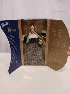 Mattel "Ring in the New Year" Barbie Doll, Special Edition 2001, NIB, Musical Ornament