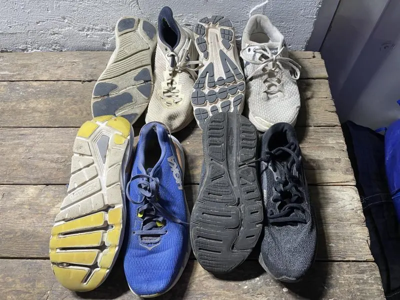 300 PAIRS OF USED ATHLETIC SHOES HOKA, BROOKS, ON CLOUD, & MORE