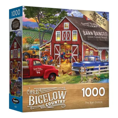 RoseArt Chris Bigelow The Barn Dance Jigsaw Puzzle - 1000pc