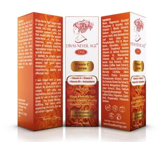 Premium Health & Beauty Lot of Skincare Products - 420 units of DIVAS NEVER AGE® Brighten 2X Vitamin C Serum