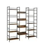 Tzou 5 Tier Bookshelf Bookcases for Book Display Modern Minimalist Storage Display Shelf f...