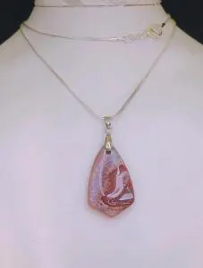 26.25ct Beautiful Fire Agate 24" Necklace