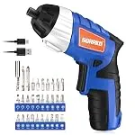 Electric Screwdriver, SORAKO Cordless Screwdriver Rechargeable 4V Max, Power Screwdriver w...