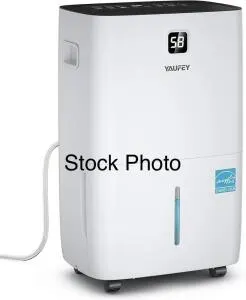 Yaufey JD026R-150PM 150-Pint Dehumidifier with Built-In Pump, Covers Up to 7,000 Sq. Ft.