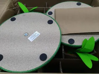 4 Packages of Pet Supplies - EveryYay Novelty Carrot Cat Scratch Posts and EveryYay Dog Beds