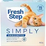 Fresh Step Simply Unscented Multi Cat Clumping Cat Litter, Low Dust, Odor Control with Act...