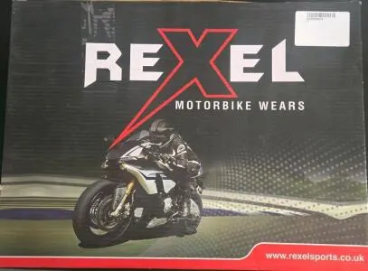 Rexel BT-1001 Men's Motorcycle Boots, Size US 14, Black with Green Accents (Shelf FL 4000)