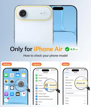 FNTCASE for iPhone Air Case: [Compatible with Magsafe] Translucent Matte Cases with [Full Camera Protection] [Screen Protector] Military Grade Shockproof Protective Phone Cover - Light Blue
