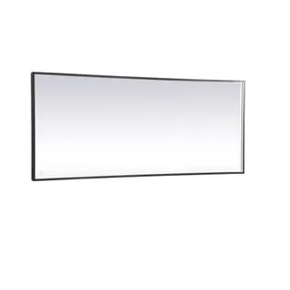 Elegant Lighting MRE63072BK Bathroom Wall Mirror