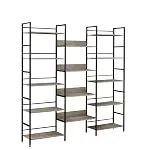 Tzou 5 Tier Bookshelf Bookcases for Book Display Modern Minimalist Storage Display Shelf f...