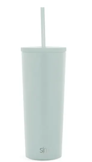 Simple Modern Classic 24oz Stainless Steel Lidded Tumbler Powder Coat Seaglass Sage