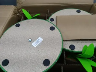 2 Packages of Pet Supplies - EveryYay Novelty Carrot Cat Scratch Posts and EveryYay Dog Beds
