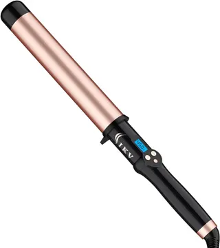1 1/2 Inch Large Curling Wand for Long Hair, 1.5 Inch Dual Voltage Hair Curling Iron Wand Ceramic Extra Long Barrel,10 Adjustable Temp