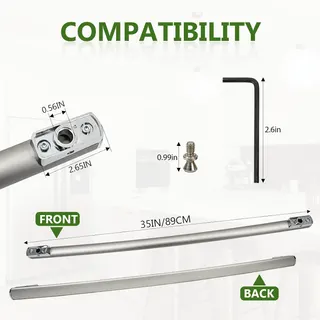 WR12X23647 Refrigerator Freezer Handle Stainless Steel Replacement for GE Models WR12X11016 WR12X11019 WR12X22650 PYE22PSHCSS,PYE22PSHHSS,GFE29HSDISS DFE28JSHDSS Food Door Handle