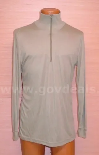 US Military Men's Lightweight Cold Weather Undershirt L Polypro Brown NEW/SEALED*CAN SHIP
