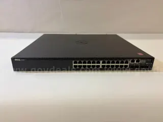 Lot of 3 Dell Managed Network Switches – N2024P, PowerConnect 7024, N3024 – Power Tested