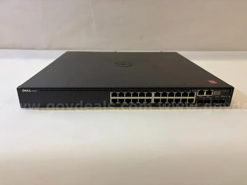 Lot of 3 Dell Managed Network Switches – N2024P, PowerConnect 7024, N3024 – Power Tested