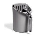 Kitty City Infinity Cat Litter Scoop with Holder - Non-Stick Aluminum Litter Sifter & Deep...