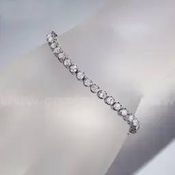 14K White Gold Diamond Tennis Bracelet — 7.00 Carats App $16,500