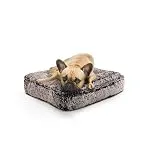 Bessie and Barnie Rectangle Dog Bed - Extra Plush Faux Fur Dog Bean Bag Bed - Fluffy Dog B...