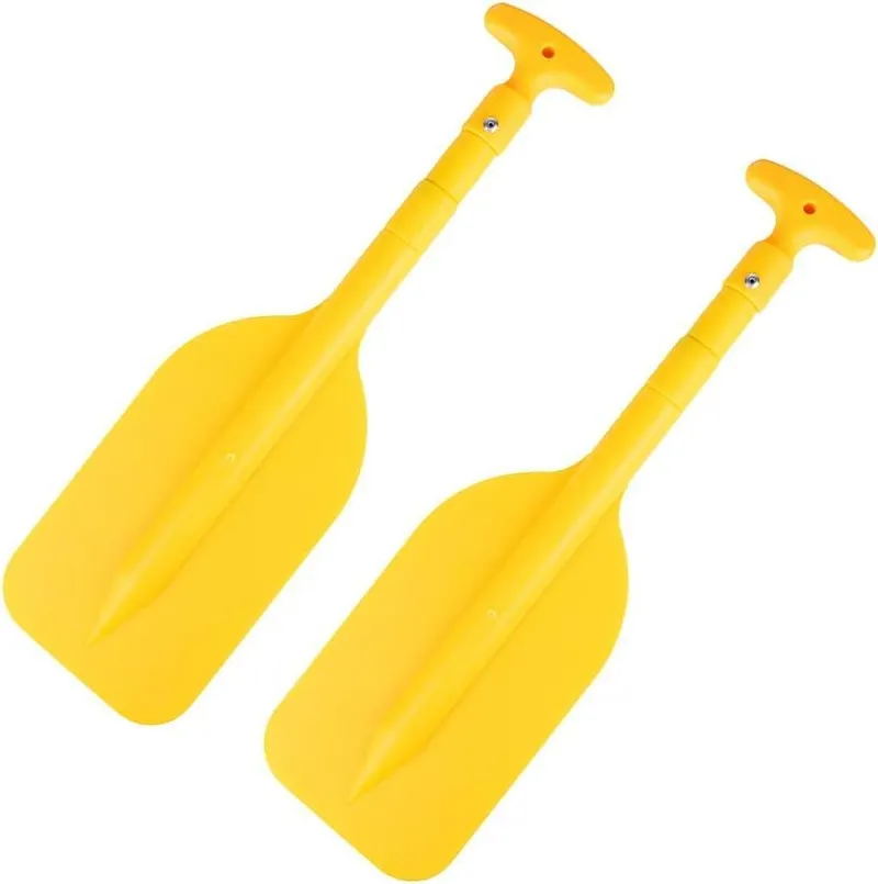 LIOOBO Telescopic Kayak Paddle - 2Pcs Plastic Aluminum Canoe Oar, Boating Accessories River Tubing Paddles