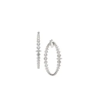 Jewelry - Nadri Leah Statement Hoop Earrings, Argento Vivo Sterling Silver Hoop Earrings - Original