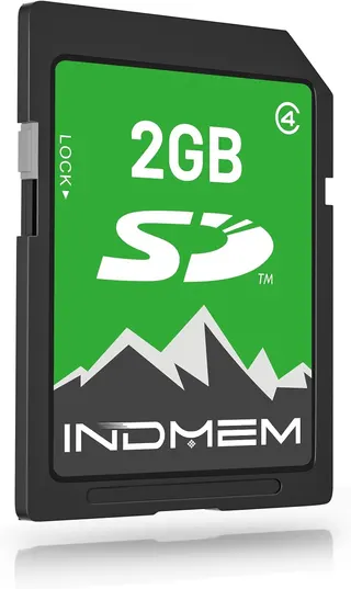 INDMEM 2GB SD Card, 2GB Class 4 Flash Memory Card 2G SLC Standard Secure Digital Cards for Old Digital Camera and Trail Camera(1Pack)