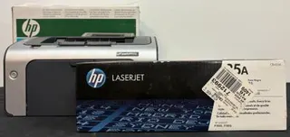 HP LaserJet P1006 Monochrome Laser Printer with 35A Toner, 17 ppm, USB, Original Packaging