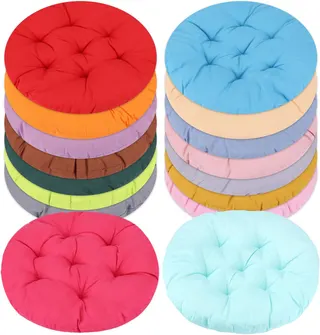 16 Pcs 16 Inch Round Floor Pillows Round Floor Cushions for Kids and Toddlers Flexible Seating Pillows Chair Floor Cushion Reading Cushion for Classroom Home School Playing Supplies(16 Colors)