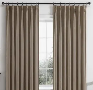 Housewares - 100%Full Pinch Pleated Blackout Linen Curtains, Stalwart 3.6V Lithium Pink Screwdriver Set