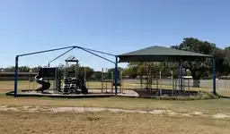 Burke Commercial Playground Structure with Integrated Shade Sails