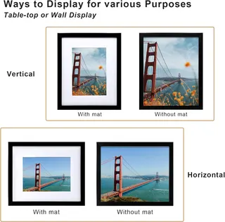 KINLINK 8x10 Picture Frame Black