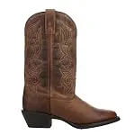 Laredo Womens Maddie Embroidered Round Toe Pull On Casual Boots Mid Calf Low Heel 1-2" - B...