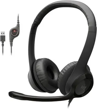Logitech H390 Wired Headset & H111 for PC/Laptop, Headphones