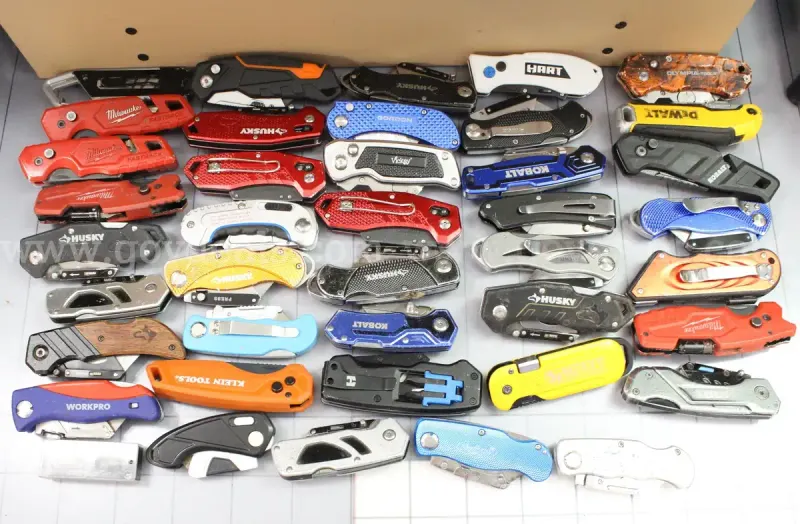 Approximately 11 lbs. of Assorted Box Cutters/etc., #36562