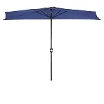 Patio Half Umbrella - 9' - By Trademark Innovations (Blue)