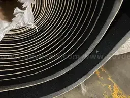 5 rolls of black carpet