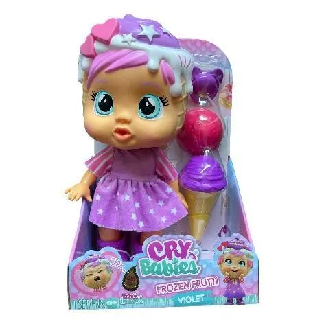 New - Cry Babies Frozen Frutti Violet 10 inch Dolls