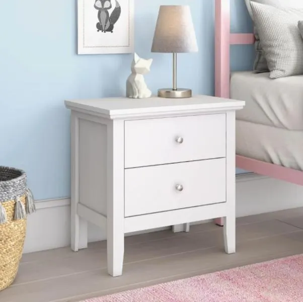 Furniture - Lark Manor Nightstand, Beautyrest Memory Foam Mattress Topper