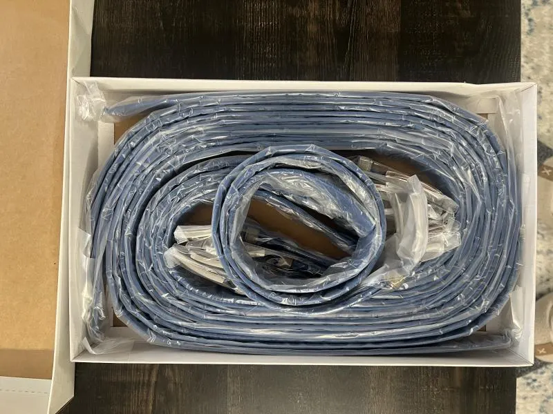 Two-Tone Fashion Belt for Men – Blue & Gray Design