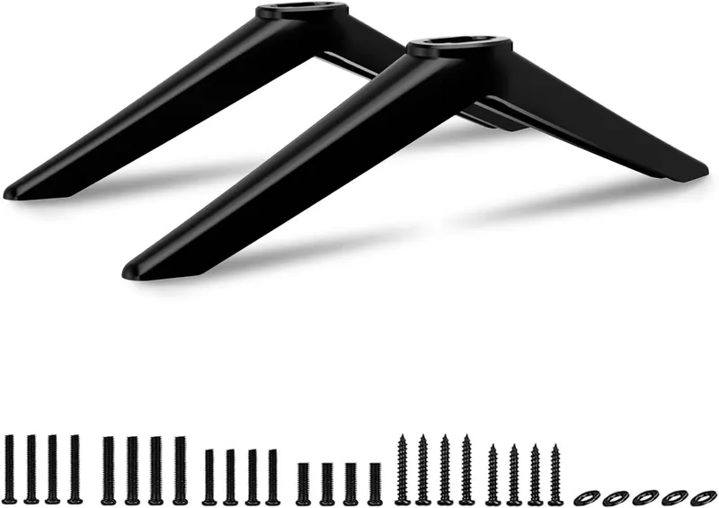 (Upgraded Version) Base Stand for TCL 32" 40" 43" 49" 50" 55" 65" Roku TV Legs, for 32S356 40FD2700 43S425 49S305 50S423 50S446 55S434 65S450R 65S425, TV Legs for TCL Roku TV Stand Legs wr Screws