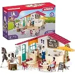 Schleich Horse Club - 97Pc Rider Caf'e Playset - Kids Ages 5+ | 42592